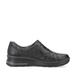 Women'S Slippers Jet Black Ladies Low Shoes & Slippers