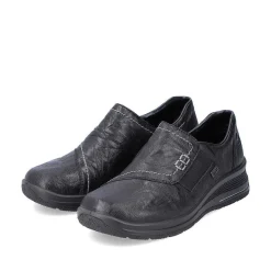 Women'S Slippers Jet Black Ladies Low Shoes & Slippers
