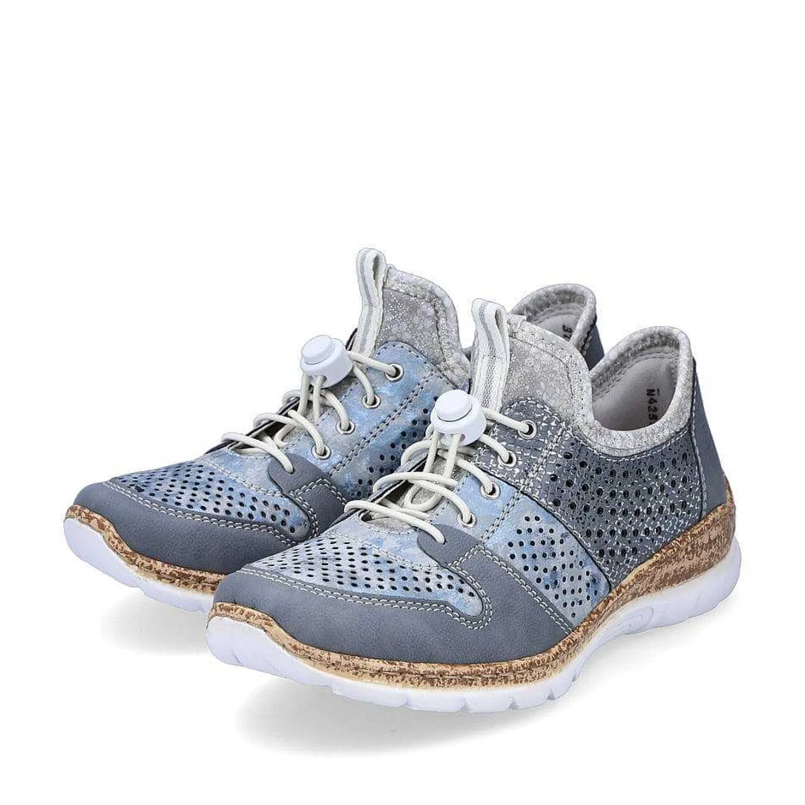 New Women'S Slippers Metallic Blue Ladies Low Shoes & Slippers