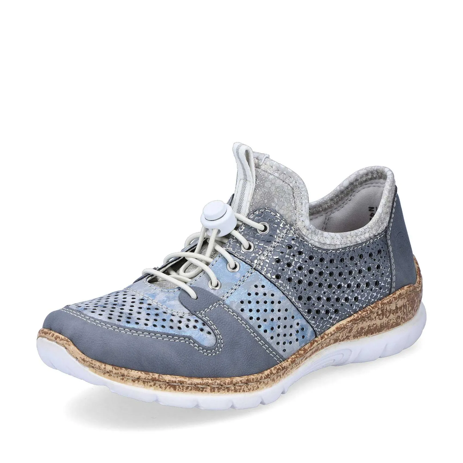New Women'S Slippers Metallic Blue Ladies Low Shoes & Slippers