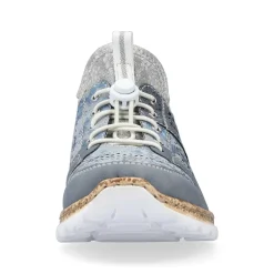 New Women'S Slippers Metallic Blue Ladies Low Shoes & Slippers