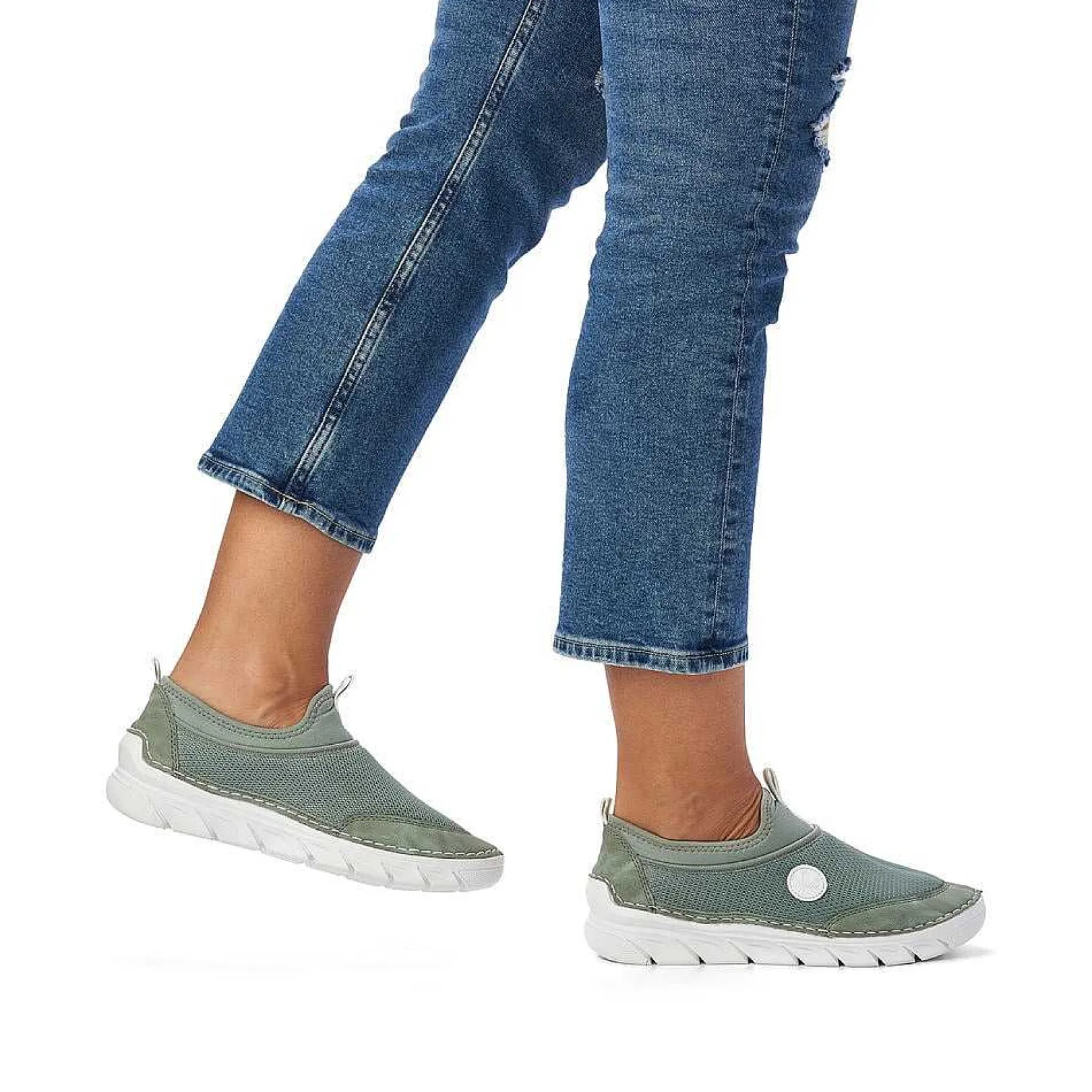 Women'S Slippers Mint Green Ladies Low Shoes & Slippers