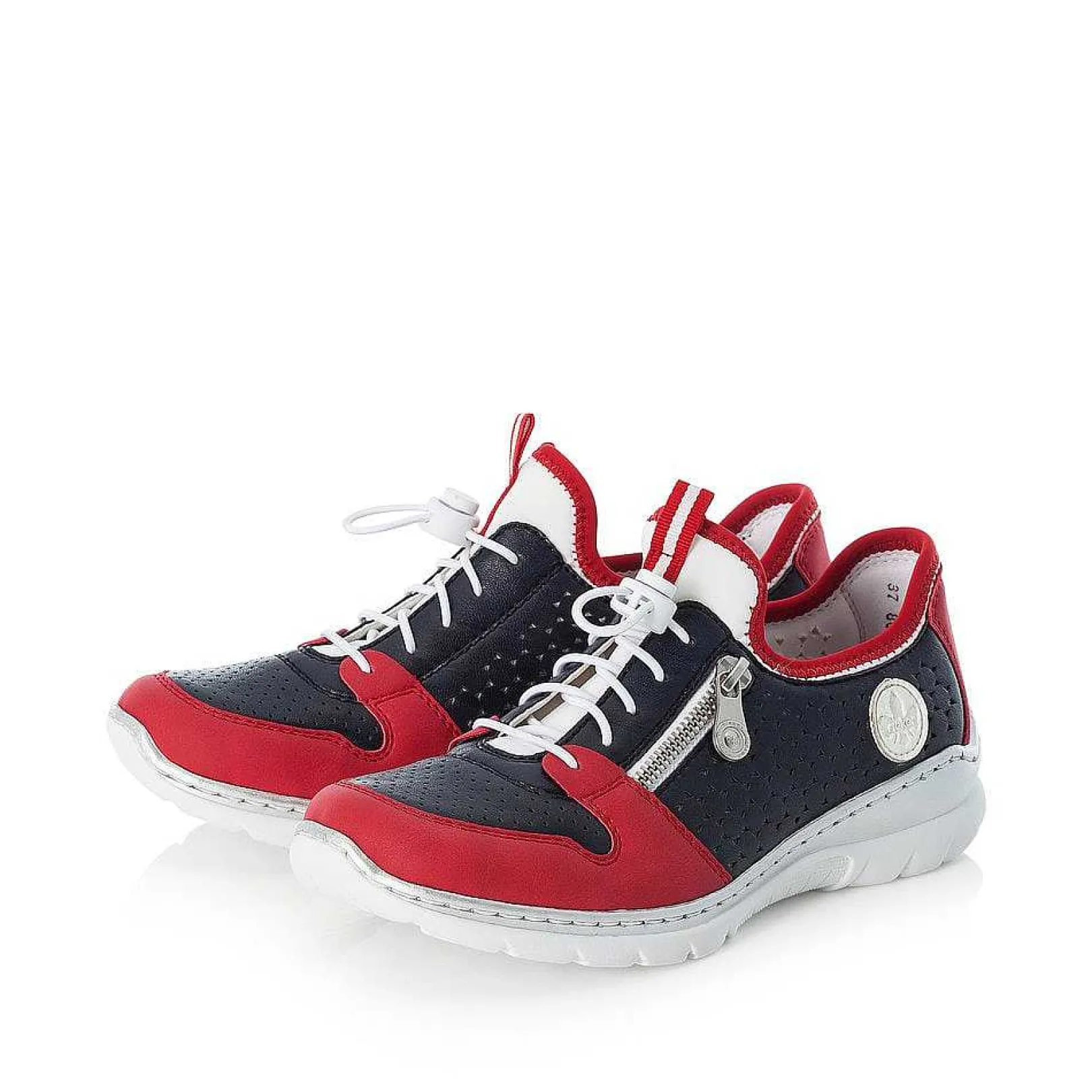 Outlet Women'S Slippers Navy Blue-Fire Red Ladies Low Shoes & Slippers