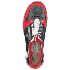 Outlet Women'S Slippers Navy Blue-Fire Red Ladies Low Shoes & Slippers