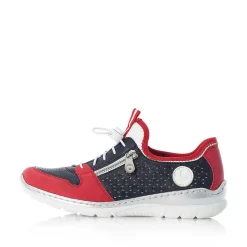 Outlet Women'S Slippers Navy Blue-Fire Red Ladies Low Shoes & Slippers