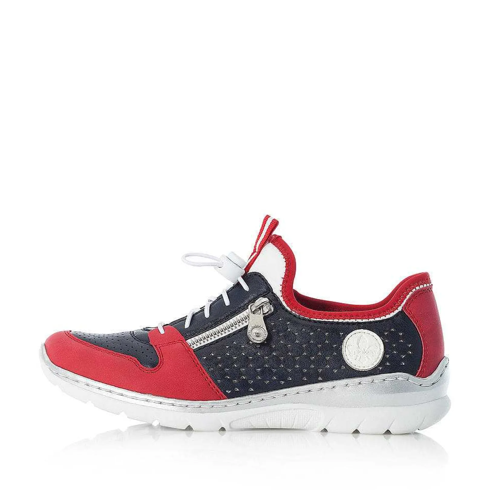 Outlet Women'S Slippers Navy Blue-Fire Red Ladies Low Shoes & Slippers