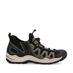 Sale Women'S Slippers Olive Green-Black Ladies Low Shoes & Slippers