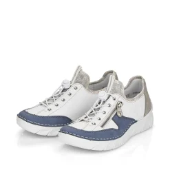 Best Women'S Slippers Pure White-Ocean Blue Ladies Low Shoes & Slippers