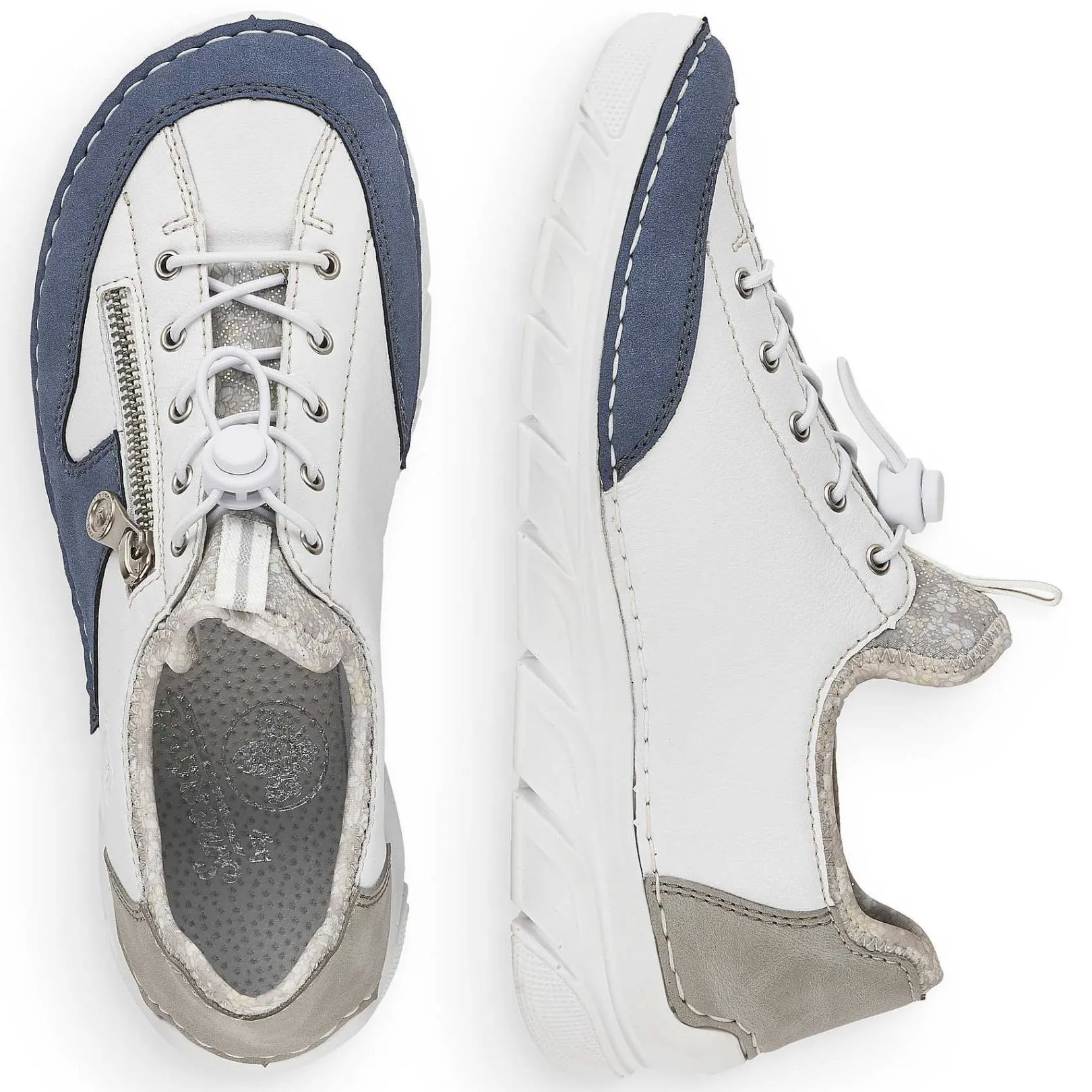 Best Women'S Slippers Pure White-Ocean Blue Ladies Low Shoes & Slippers