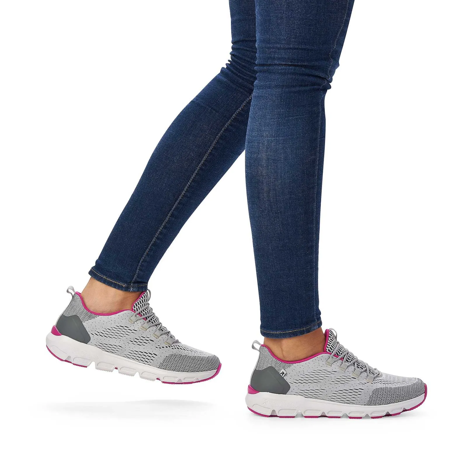 Women'S Slippers Silver Grey Ladies Low Shoes & Slippers