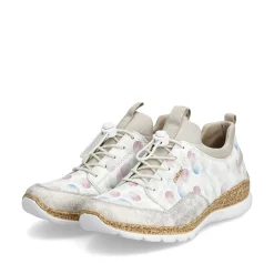 Outlet Women'S Slippers White-Multi-Cream Beige Ladies Low Shoes & Slippers
