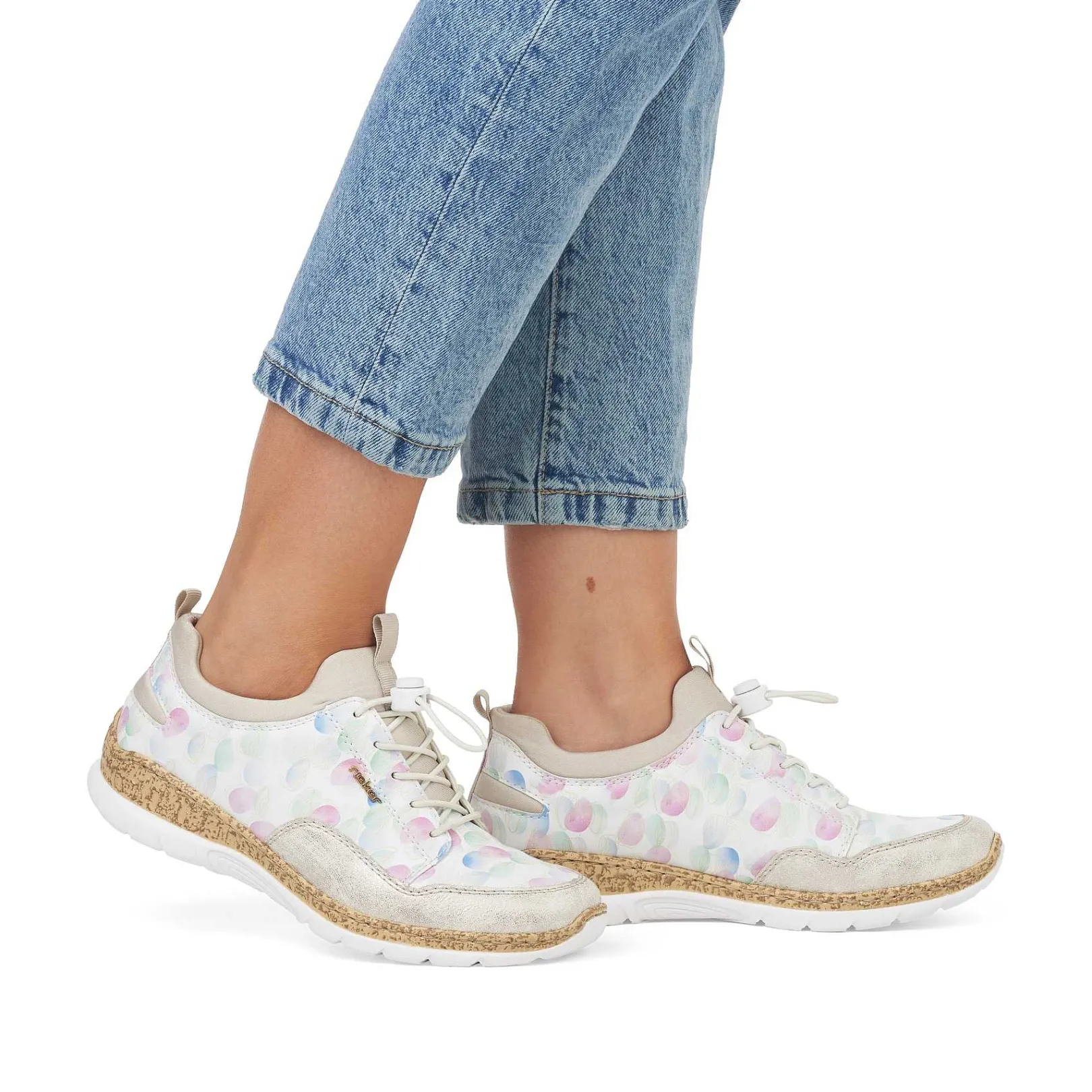 Outlet Women'S Slippers White-Multi-Cream Beige Ladies Low Shoes & Slippers