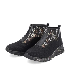 Outlet Women'S Sneaker High Urban Black Ladies Sneakers