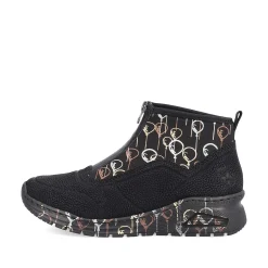 Outlet Women'S Sneaker High Urban Black Ladies Sneakers