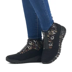 Outlet Women'S Sneaker High Urban Black Ladies Sneakers