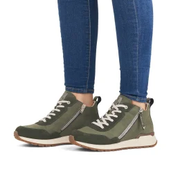 Sale Women'S Sneaker High Leaf Green Ladies Sneakers