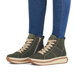 Sale Women'S Sneaker High Khaki Ladies Sneakers