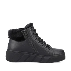 Women'S Sneaker High Deep Black Ladies Sneakers