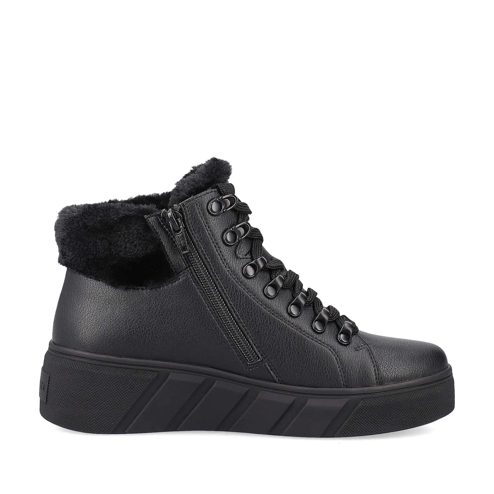 Women'S Sneaker High Deep Black Ladies Sneakers