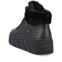 Women'S Sneaker High Deep Black Ladies Sneakers