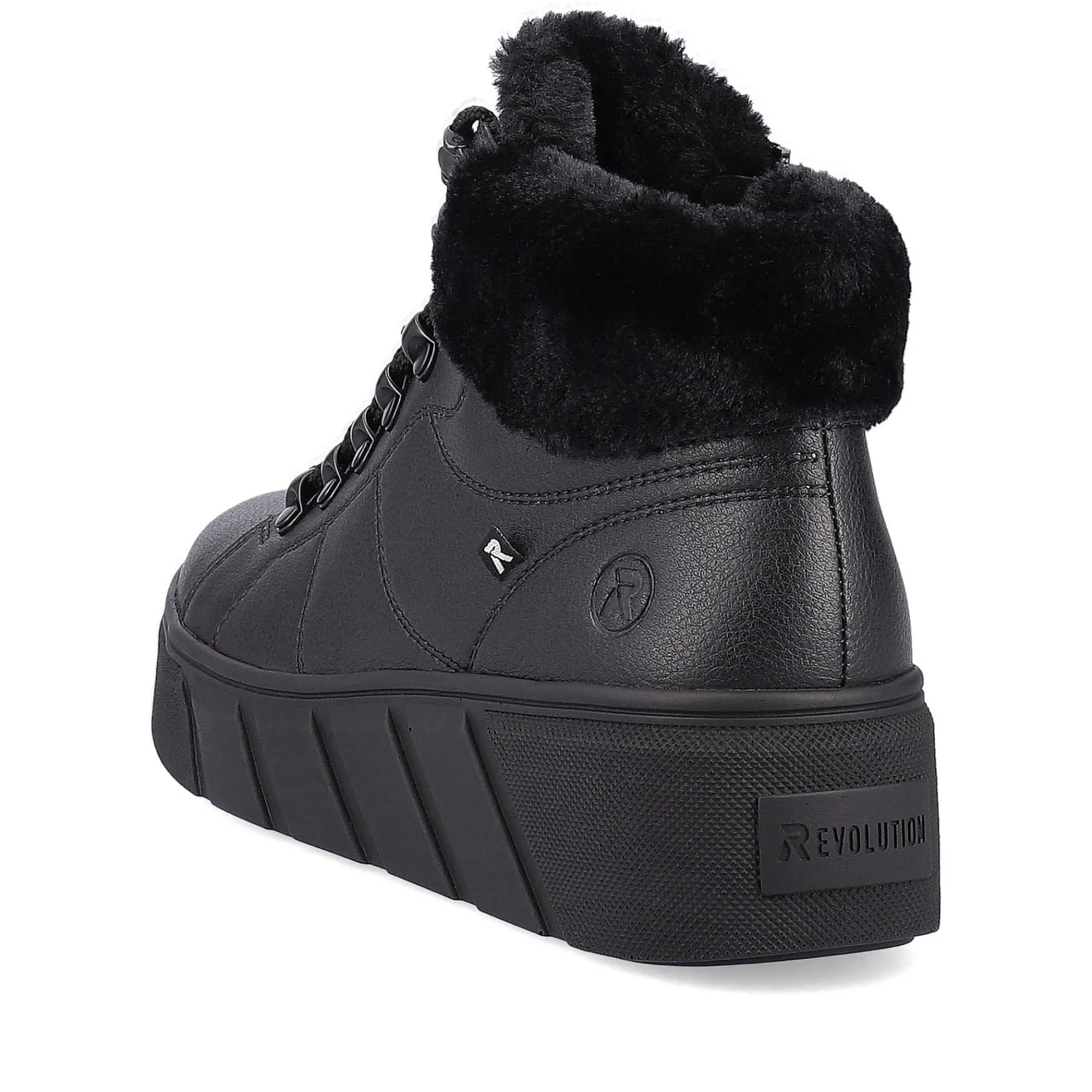 Women'S Sneaker High Deep Black Ladies Sneakers