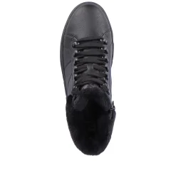 Women'S Sneaker High Deep Black Ladies Sneakers