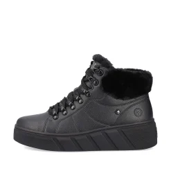 Women'S Sneaker High Deep Black Ladies Sneakers
