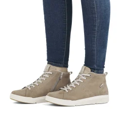 Hot Women'S Sneaker High Cream Beige Ladies Sneakers