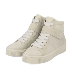 Sale Women'S Sneaker High Cream Beige Ladies Sneakers