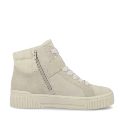 Sale Women'S Sneaker High Cream Beige Ladies Sneakers