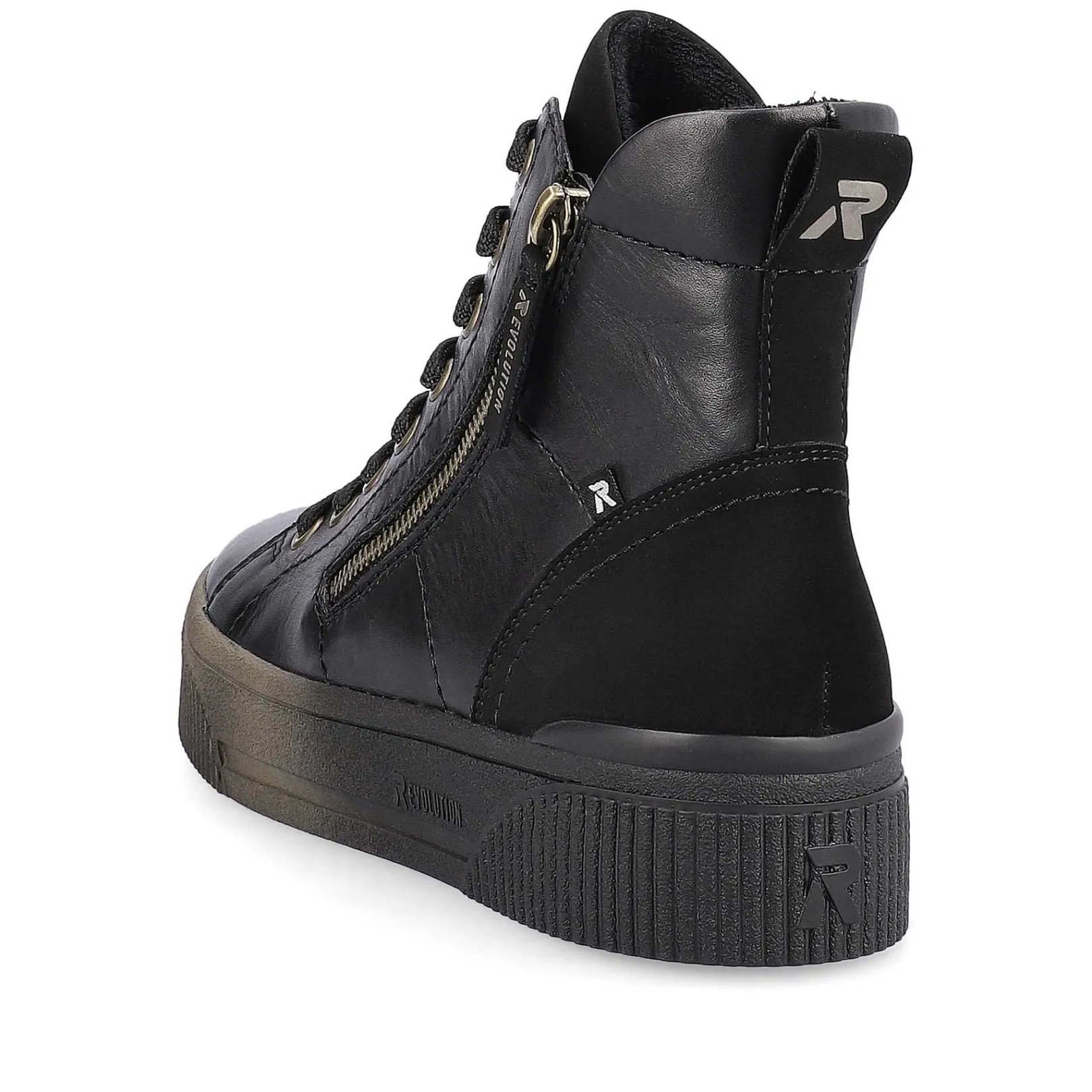 New Women'S Sneaker High Urban Black Ladies Sneakers