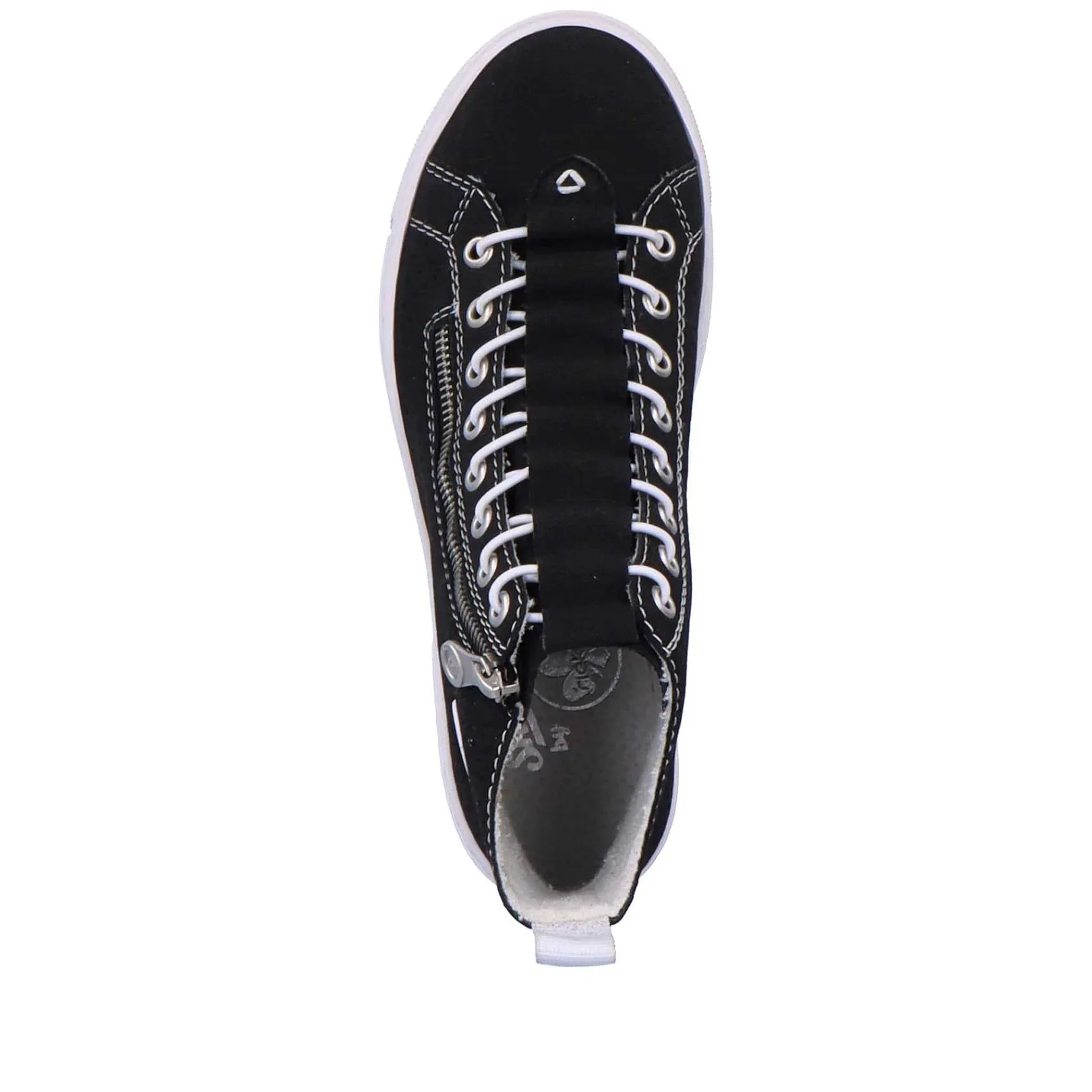 New Women'S Sneaker High Night Black-Crystal White Ladies Sneakers