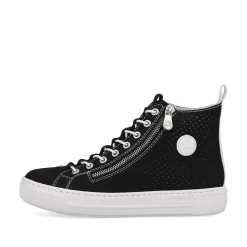 New Women'S Sneaker High Night Black-Crystal White Ladies Sneakers