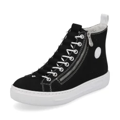New Women'S Sneaker High Night Black-Crystal White Ladies Sneakers
