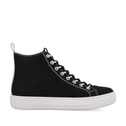 New Women'S Sneaker High Night Black-Crystal White Ladies Sneakers