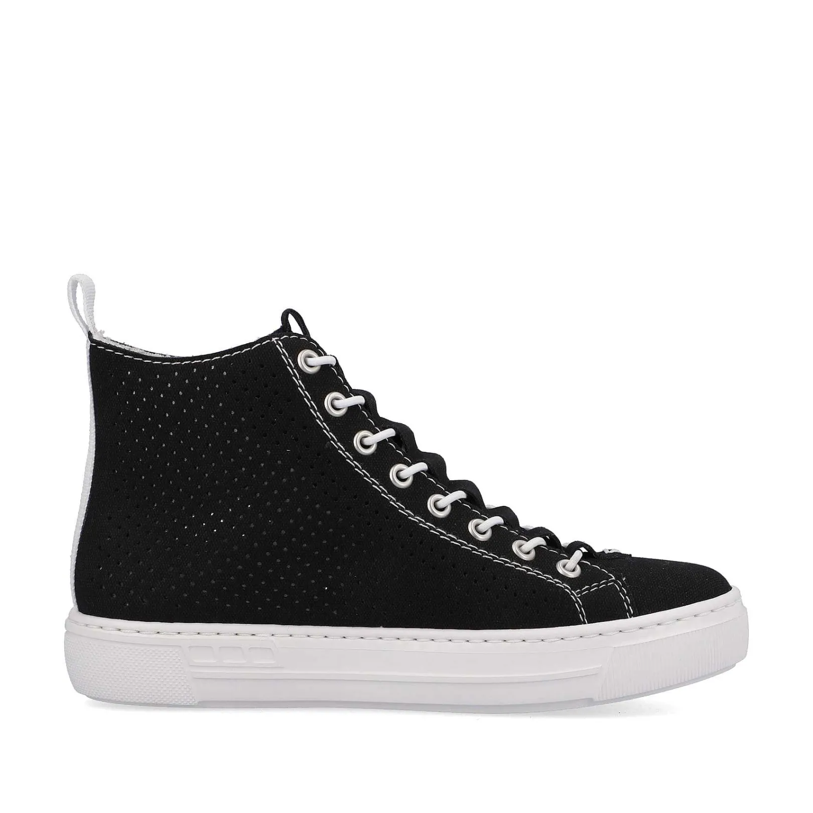 New Women'S Sneaker High Night Black-Crystal White Ladies Sneakers