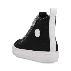 New Women'S Sneaker High Night Black-Crystal White Ladies Sneakers