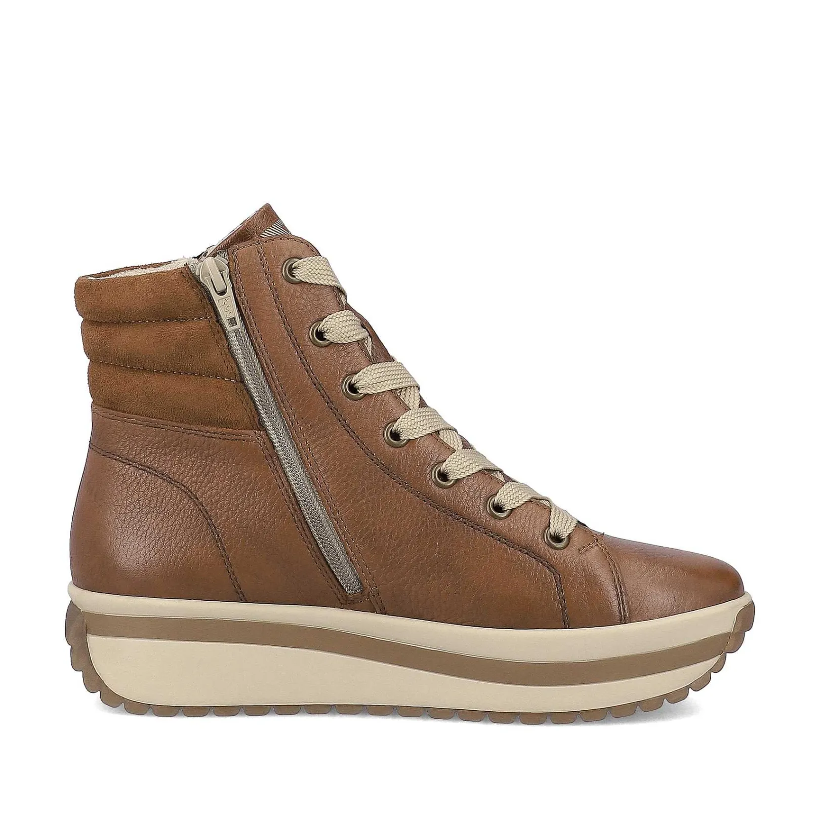 Women'S Sneaker High Wood Brown Ladies Sneakers