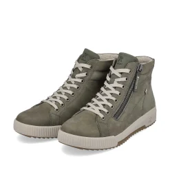 Sale Women'S Sneaker High Khaki Green Ladies Sneakers
