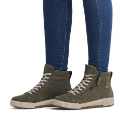 Sale Women'S Sneaker High Khaki Green Ladies Sneakers