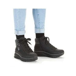 Discount Women'S Sneaker High Deep Black Ladies Sneakers
