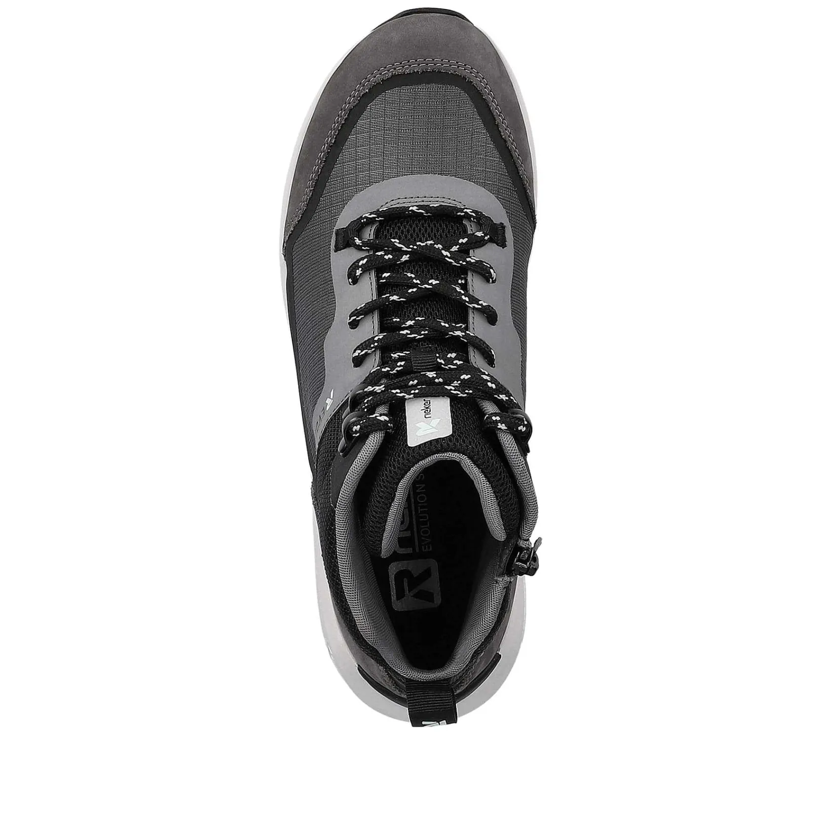 Sale Women'S Sneaker High Stone-Grey Ocean-Blue Ladies Sneakers
