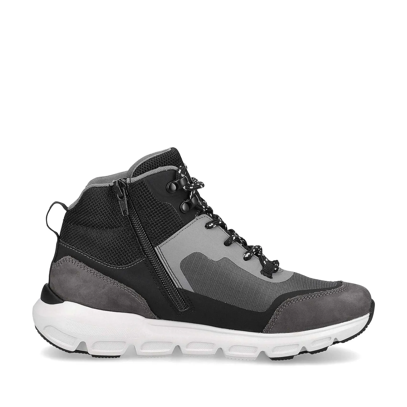 Sale Women'S Sneaker High Stone-Grey Ocean-Blue Ladies Sneakers