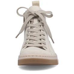 Online Women'S Sneaker High White Beige Ladies Sneakers