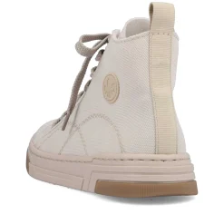 Online Women'S Sneaker High White Beige Ladies Sneakers