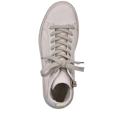 Online Women'S Sneaker High White Beige Ladies Sneakers