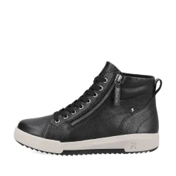 Sale Women'S Sneaker High Steel Black Ladies Sneakers