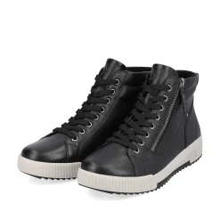 Sale Women'S Sneaker High Steel Black Ladies Sneakers