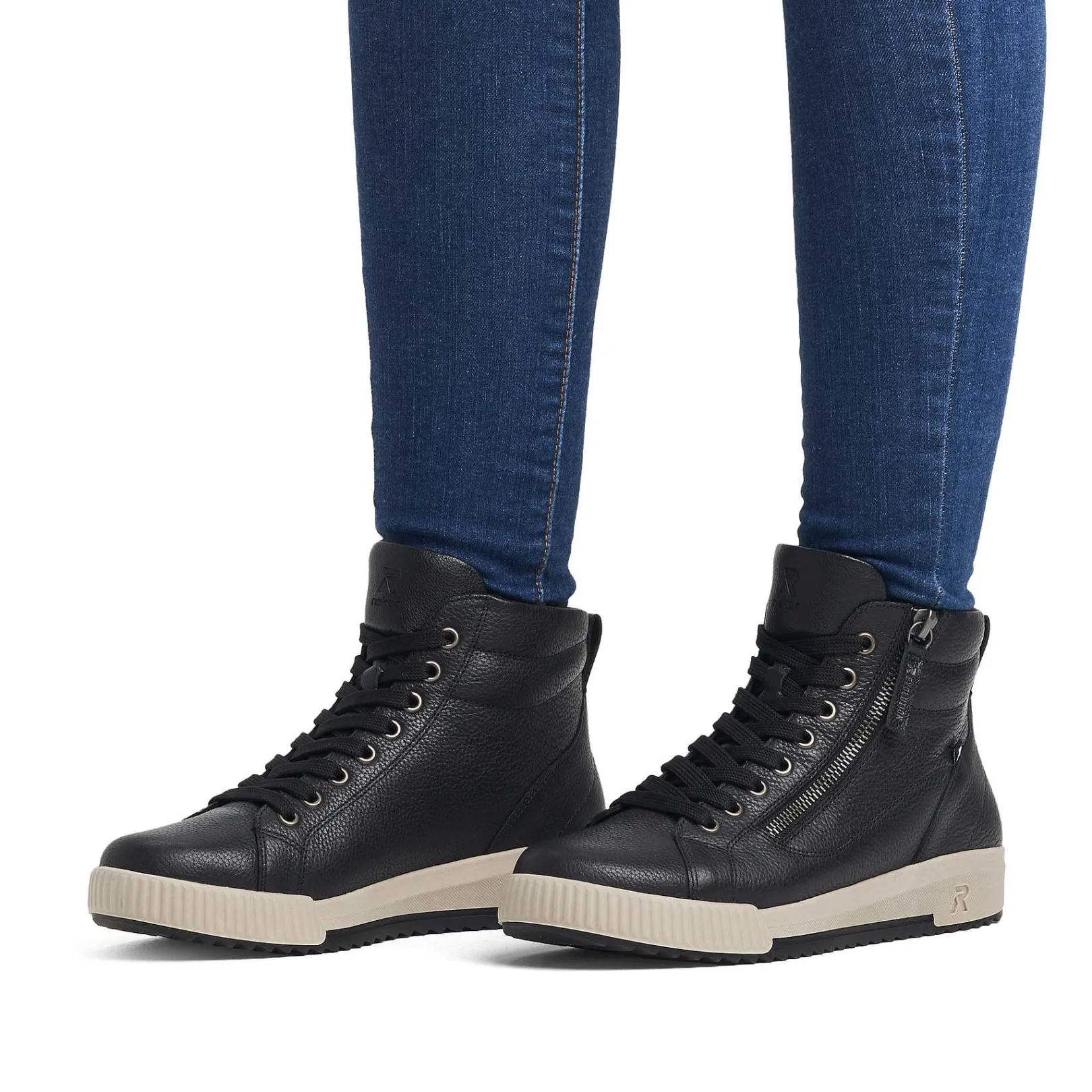 Sale Women'S Sneaker High Steel Black Ladies Sneakers