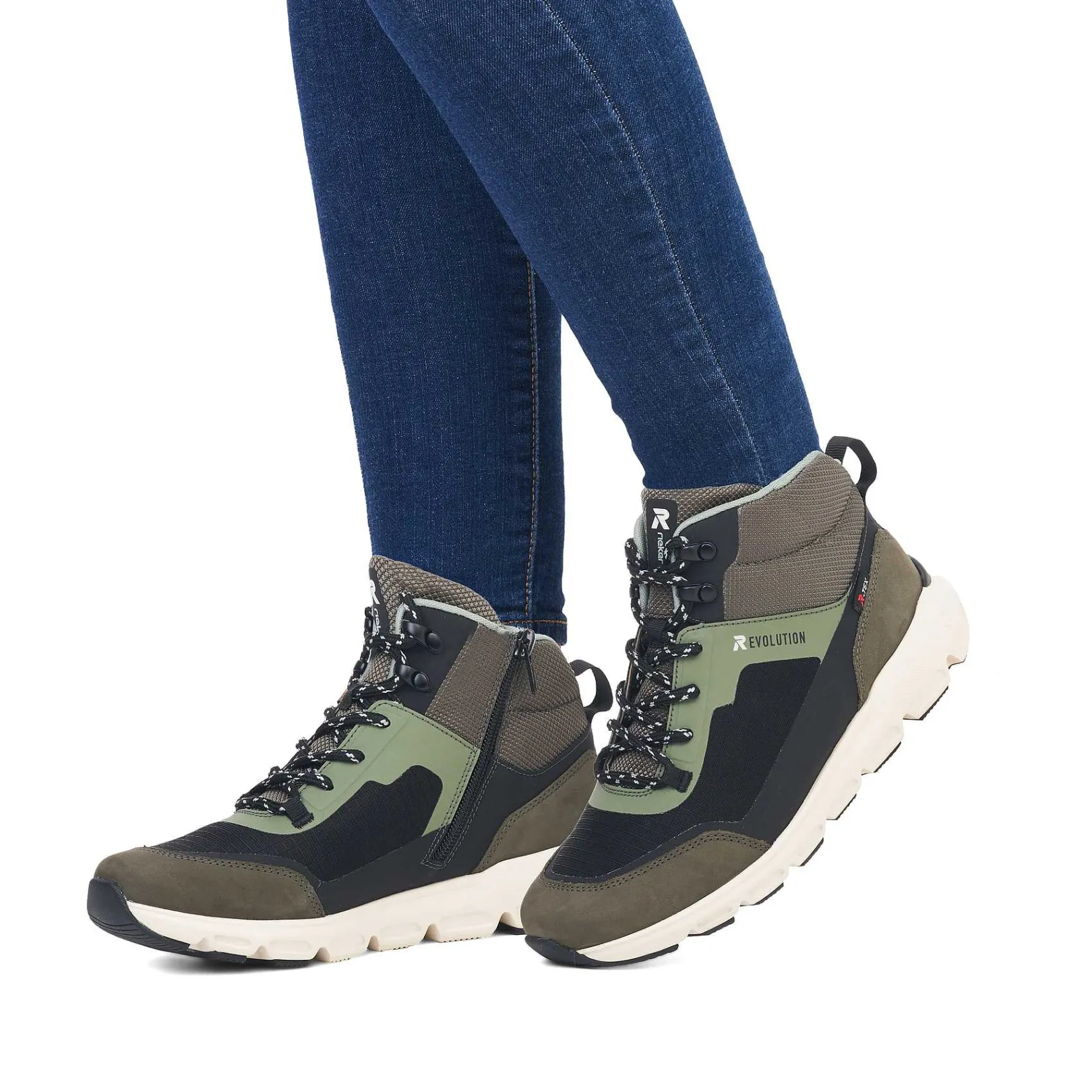 Clearance Women'S Sneaker High Leaf Green Ladies Sneakers